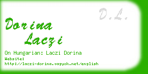 dorina laczi business card